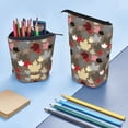 thumbnail image 4 of Xecao Maple colorful Print Telescopic Pencil Bag Pen Holder Pop Up Stationery Case Stand-up Retractable Transformer Bag Standing Organizer, 4 of 6