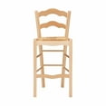 thumbnail image 3 of Linon Home Decor CS278NAT02ASU 38.40 x 13.80 x 17.90 in. Filomena Natural Counter Stool - Set of 2, 3 of 9
