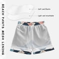 thumbnail image 3 of FORMRS Boys Swim Trunks Quick Dry Mesh Liner Boardshorts Sizes XS-XL, Pink Geometric, 3 of 7