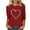 NQR1-Valentine's Day-Red, variant on VKOYWKM Valentine's Day Heart Tops for Women Cute Love Heart Print T-Shirts Holiday Crewneck Tops Casual 3/4 Sleeve T Shirts Valentine Gift Top Spring Fashion