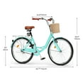 thumbnail image 6 of Dextrus 24'' Womens Classic Beach Cruiser Bike, 6 of 7