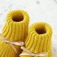 thumbnail image 6 of Baby Shoes + Gloves Set Knit Newborn Girls Boys Boots Mitten Fashion Butterfly-knot Toddler Infant Slip-On Bed Shoes Hand Made, 6 of 7