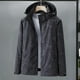 thumbnail image 5 of Abrigo de mujer al aire libre con estampado de hojas cortavientos impermeable para mujer elegante chaqueta con capucha con bolsillos con cremallera para actividades al aire libre, 5 of 5