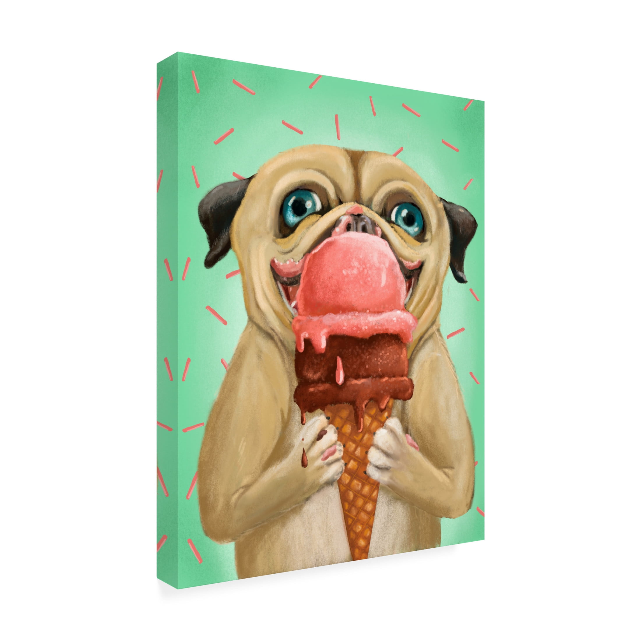 Canvas Wall Art - Christine Rotolo 'Doggie Treats 1' Wall Art for Living Room, Bedroom, or Office Décor by Trademark Fine Art - 35 x 47 Inches