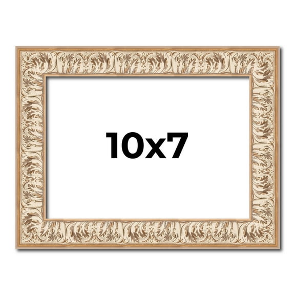 10x7 Frame White Real Wood Picture Frame Width 1.5 inches | Interior Frame Depth 0.5 inches |