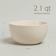 thumbnail image 4 of over&back Coupe Tall Serving Bowl - Stoneware Dishes - All-Occasion Place Settings - 2.1qt - Semi-Matte Ivory, 4 of 7