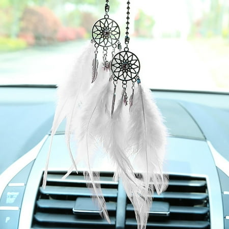 

MRULIC Wind Chimes Mini Dream Catchers Car Pendant Wind Chimes Feather Decoration Home Decor & Wall + White