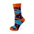 thumbnail image 3 of Stay Trippy Little Hippie Funky Socks for Women - Retro Rainbow Pattern, 3 of 3