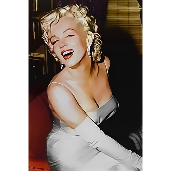 Marilyn Monroe White Dress II- CANVAS OR FINE PRINT WALL ART