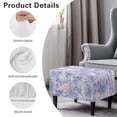 thumbnail image 6 of Xixirimido Merimaid Fish Scale Pattern Ottoman Cover Rectangle Stretch Footrest Stool Cover for Storage Ottoman, Foot Stool Slipcover Protector with Nonslip Elastic Bottom, Large, 6 of 7
