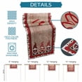 thumbnail image 6 of Valentine's Day Table Runner 108 Inches Long Farmhouse Dress Scarves, Love Heart Romantic Roses Gnomes Wooden Dining Tablerunner for Coffee Table/Kitchen Island/Party Décor, 13" x 108", 6 of 8