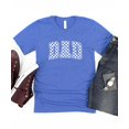 thumbnail image 3 of Checkered Dad Shirt for Men Trendy Vintage Graphic Tee for Cool Father Heather Blue Shirt Adult 2XL, 3 of 6