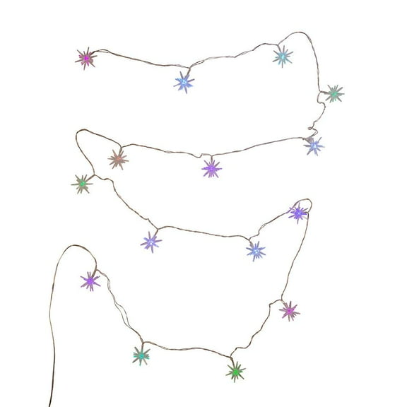 Kurt Adler 15-Light Starburst with RGB LED String Light Set
