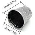 thumbnail image 4 of 30 Uds. Dedales de costura de Metal para manualidades Vintage en tonos plateados, dedal de costura (tamaño (aproximado): 19mm X 18mm), 4 of 4
