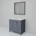 thumbnail image 5 of Jacques 36 in. W Right Offset Dark Grey Bath Vanity, Cultured Marble Top, & 34 in. Mirror, 5 of 8