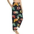 thumbnail image 3 of Kdxio Women's Comfy Stretch Retro Video GamePrint Drawstring Pajama Pants-Large, 3 of 9