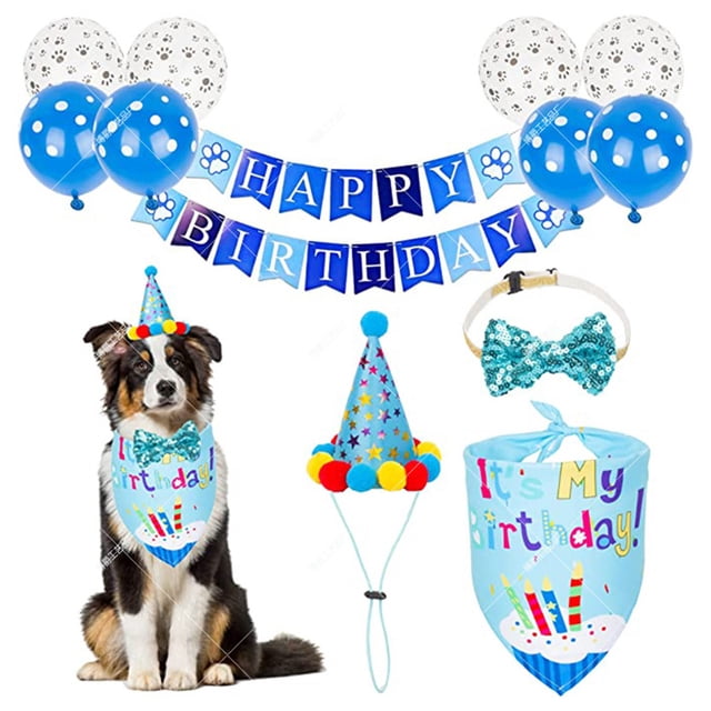 Traje de fiesta de cumpleaños para perro Traje de fiesta de cumpleaños para perro