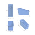 thumbnail image 4 of Pen+Gear Book Bin, 14.3 x 5.44 x 7.1 in, Victory Blue, 9-Pack, 4 of 5