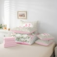thumbnail image 6 of Castle Fairy Personalized Initial Letter R 7-Piece Bedding Comforter Set for Children Women Men,Floral Rose Bow-Tieking Bedding Sets,Monogrammed Alphabet Ultra Soft Bed Sheets,Breathable Home Decor, 6 of 8