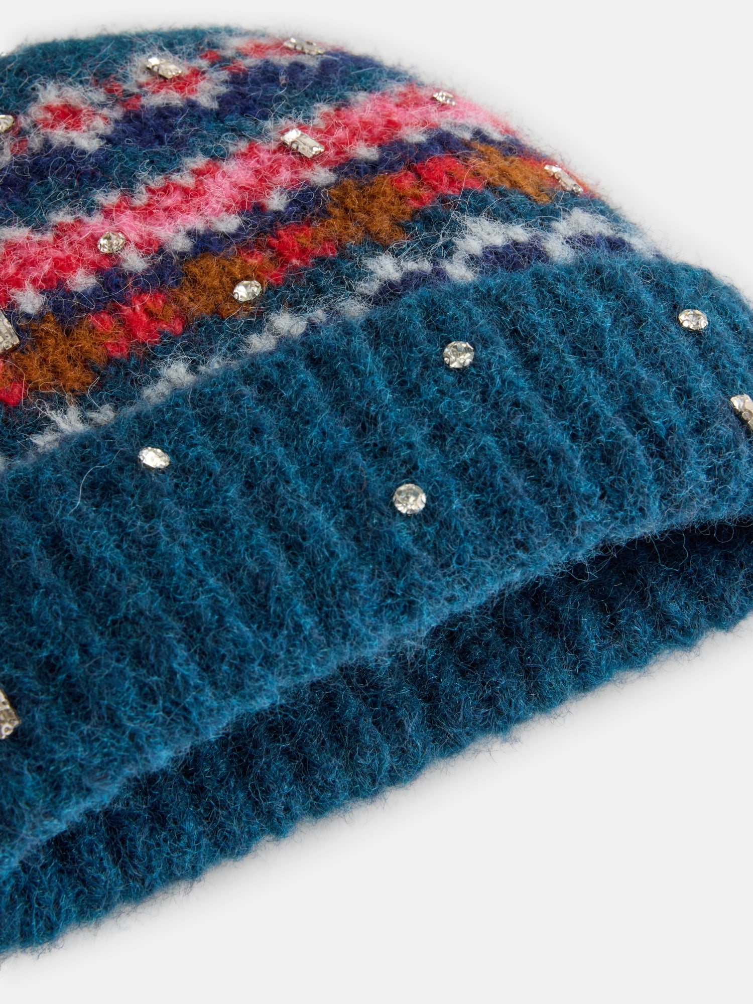 Free Assembly Women's Beanie Mitten Set, Dark Blue