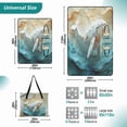 thumbnail image 2 of Papier Mache Ivory Whale Extra Large Picnic Beach Blanket Waterproof Sand Proof Portable Outdoor Mat 60x80, 2 of 9