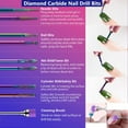 thumbnail image 6 of 30Pcs Nail Drill Bits Set,3/32 Inch Professional Ceramic Diamond Nail Bits, Nail Drill Bits for Electric Manicure Pedicure Nail File Machine, 6 of 10