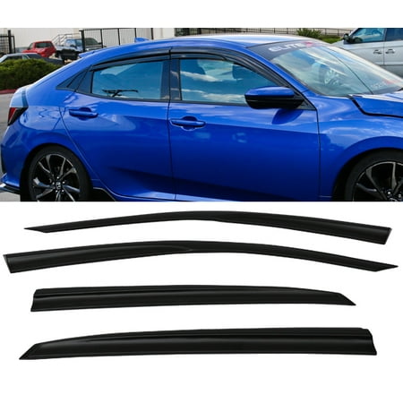 All American Auto Dark Smoke Acrylic Side Window Deflector Visor 4