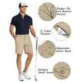 thumbnail image 5 of COOFANDY Golf Shorts Men Stretch Big and Tall Hiking Shorts Elastic Waist Work Shorts Casual Summer Shorts with Pockets, 5 of 6