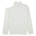thumbnail image 2 of I-N-C Womens One Shoulder Pullover Sweater, White, Small, 2 of 2