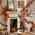 thumbnail image 5 of Darzheoy Thanksgiving Fall Garland, 6.2 ft Artificial Autumn Garland, Mantel Home Thanksgiving Outdoor Decor, Fall Decor, for Home Mantel Table Yard, 5 of 6