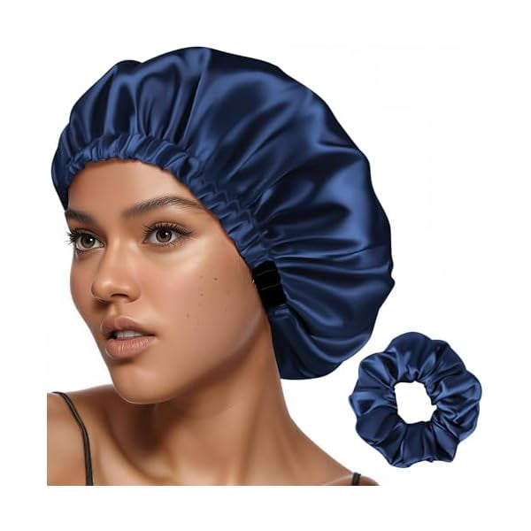 wonima11 Adjustable Silk Bonnet for Sleeping Women Hair Satin Accessories Curly Gorro de Seda para Dormir Anti Frizz Sleep Bonnets
