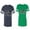 Men Navy / Women Green, variant on New Mr Mrs Matching Couple Cotton Jerseys (Men Navy / Women Black) (Men S / Women S)