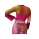 thumbnail image 4 of VISgogo Jersey de ganchillo de patchwork para mujer, manga larga, cuello cuadrado, tops recortados ahuecados VISgogo moda, 4 of 9