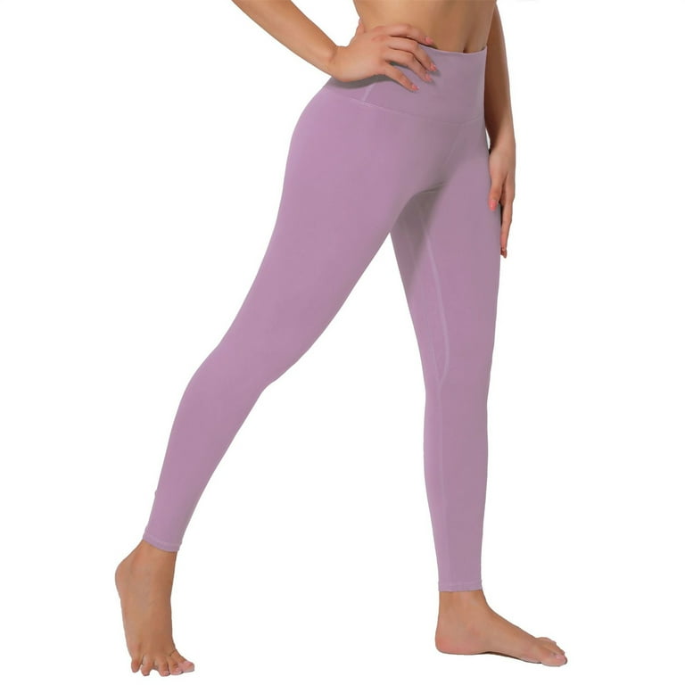 TOWED22 High Waisted Leggings for Women Workout Leggings Running  Pants(Purple,XL) 