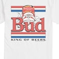 thumbnail image 3 of Budweiser - Bud Vintage Stripes Short Sleeve Graphic T-Shirt, 3 of 5
