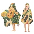 thumbnail image 2 of Pawpaw Leaves Toddler Bath Towel Baby Kid Bath Towels Beach Towel Super Soft and Absorbent for Girl Boy, 2 of 7