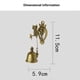 thumbnail image 3 of Campanas de Puerta con Forma de Animal, Campanas de Metal de Hierro, Carillón de Viento, Colgantes de Pared con Forma de Colibrí, Estilo Nostálgico Vintage, 3 of 5