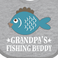 thumbnail image 4 of Inktastic Grandpa's Fishing Buddy Little Fisher Boys or Girls Baby Bib, 4 of 4