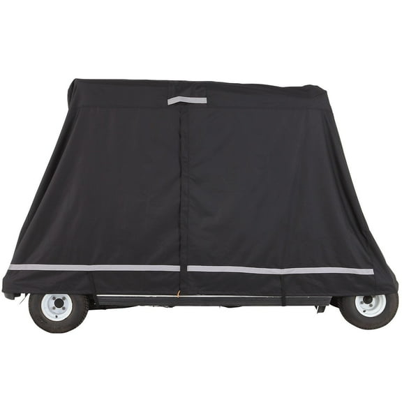 Heavy Duty 600D Golf Cart Cover for 4 Passengers, Full Waterproof Sunproof Design, Universal Fit for Club Car/ Yamaha/ EZGO with Zipper Access - All Weather Protection