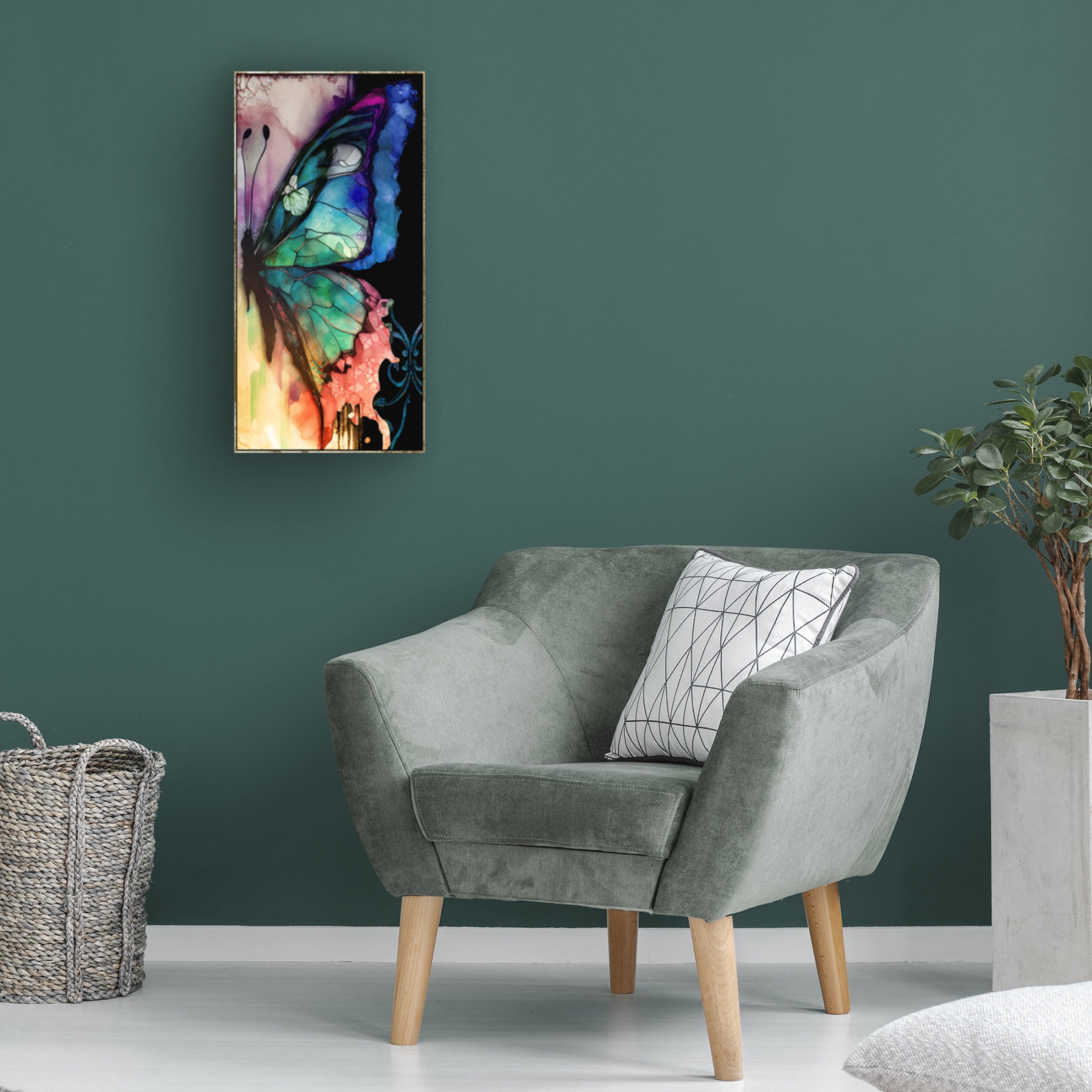 Canvas Wall Art - Sasha 'Transition I' Wall Art for Living Room, Bedroom, or Office Décor by Trademark Fine Art - 10 x 19 Inches