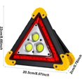 Warning Triangle Stand MUTRAIN Triangle LED Warning Light, Multicolor Plastic COB Flasher ...