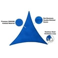 thumbnail image 3 of Covermates Triangular Shade Sail - Heavy-Duty Knit Shade Fabric, High UV-Resistance, Rust-Free Grommets, Cobalt Blue, 3 of 6