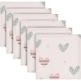 thumbnail image 6 of Coolnut Red Loving Heart Cloth Napkins Set of 6, Durable Printed Washable Table Napkins for Valentines, Weddings, Dinners Parties Home Decor, 20 x 20 Inch Washcloth Gift, 6 of 7