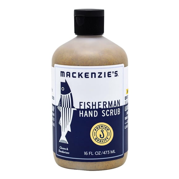 MacKenzie's Fisherman Hand Scrub - Regalos para hombres - Regalos para pescadores - Regalos para cocineros - Regalos para jardineros - Limpiador de manos limpiador y desodorizante - 16 oz.