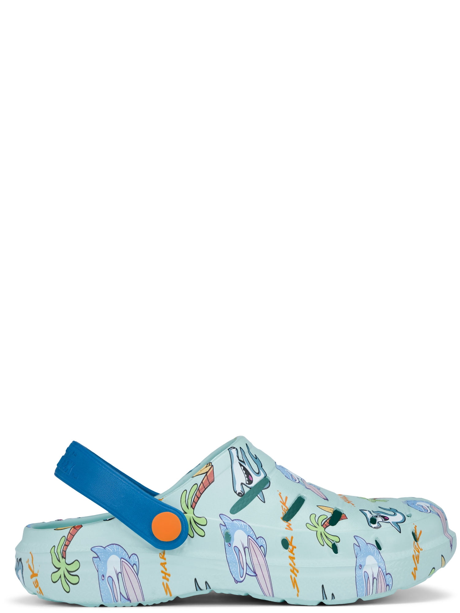 Rugged Shark Little & Big Boys Shark Week Eva Clogs