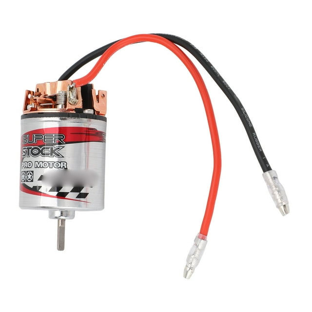 RC Brushed Motor, Water Proof Large Torsion Brushed Electric Motor with Stainless Steel Shell for 1/10 RC Car