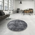 thumbnail image 4 of Ahgly Company Machine Washable Indoor Square Industrial Modern Gray Area Rugs, 5' Square, 4 of 7