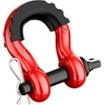 thumbnail image 3 of Robbor Shackles 3/4" D Ring Shackle (2 Pack) 41,887Ibs Break Strength with 7/8" Screw Pin and Shackle Isolator & Washers Kit for Tow Strap Winch Off Road Vehicle Recovery (Red&Black), 3 of 7