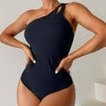 thumbnail image 2 of Tsesme One Shoulder Swimsuit Women One Piece Full Cup Bathing Suit Modest adjustable Straps Swimwear, 2 of 9