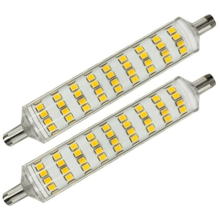 R7s Base General Light Bulb - 2 PACK 8W R7S LED Bulb,118mm 108pcs Chips, 100W J-Type Double End Tungsten Halogen Replacement, 3000K Warm White, AC 100V-130V, 720 Lumens, 360° Omni Directional, for Wall/Desk Light/Landscape Light